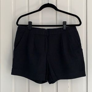 Madewell Cotton Linen Black Shorts Size 8
